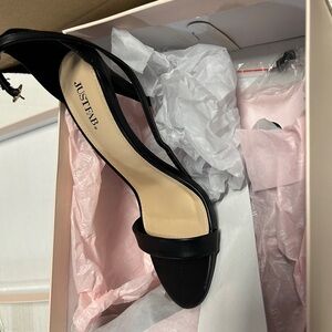JustFab Women's Black Sandals